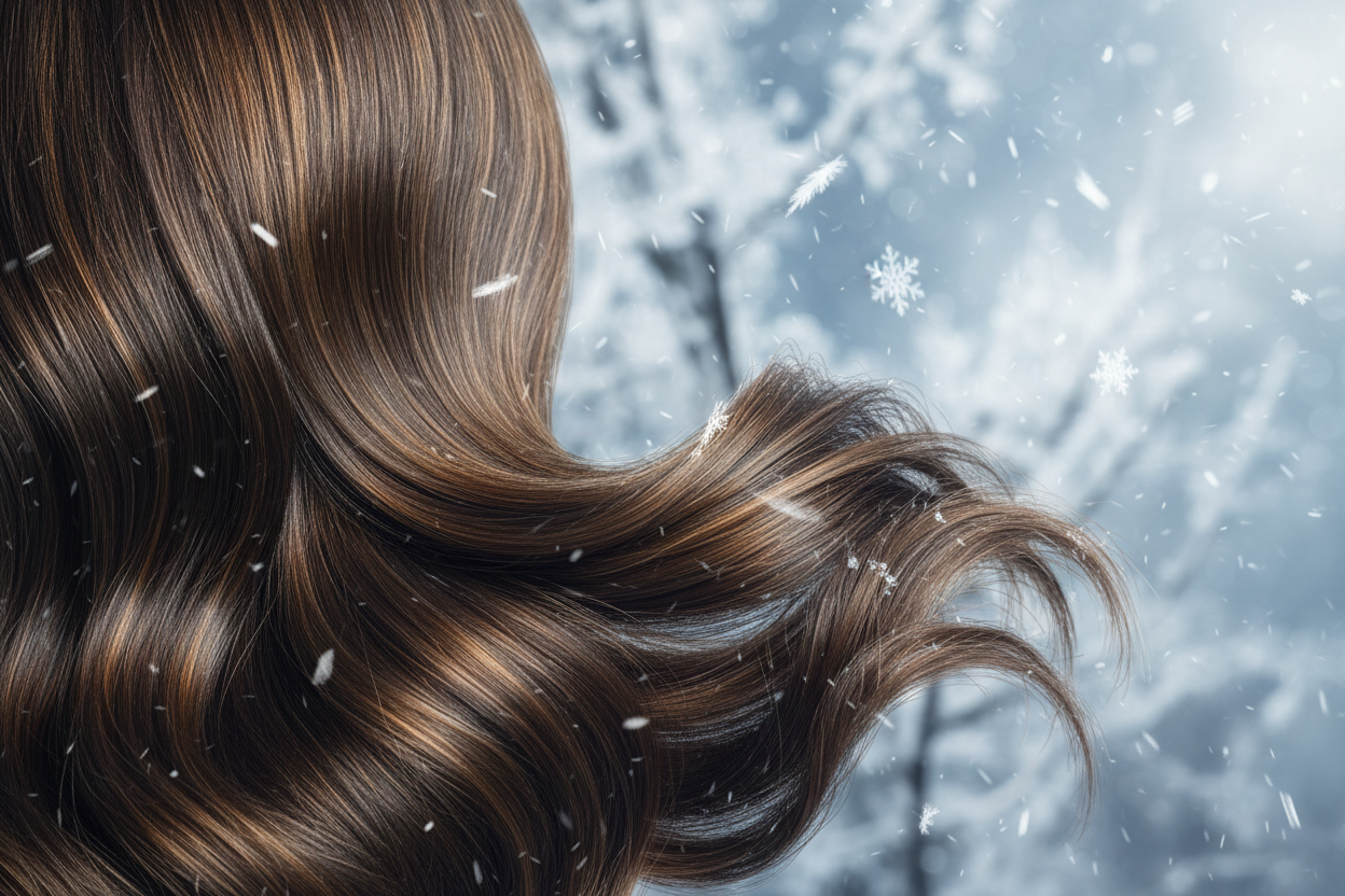 winter hair dryness