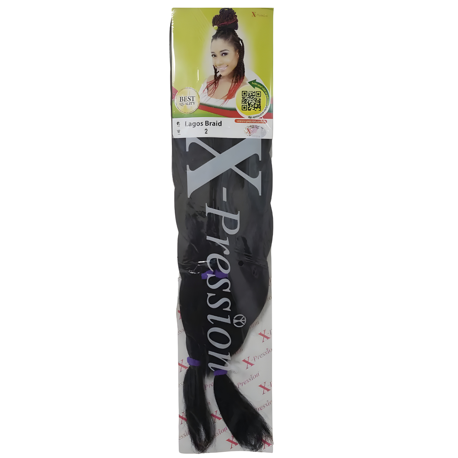 X-Pression Lagos Braid Pre Stretched Braiding Hair Extension 42" & 46" - 170g