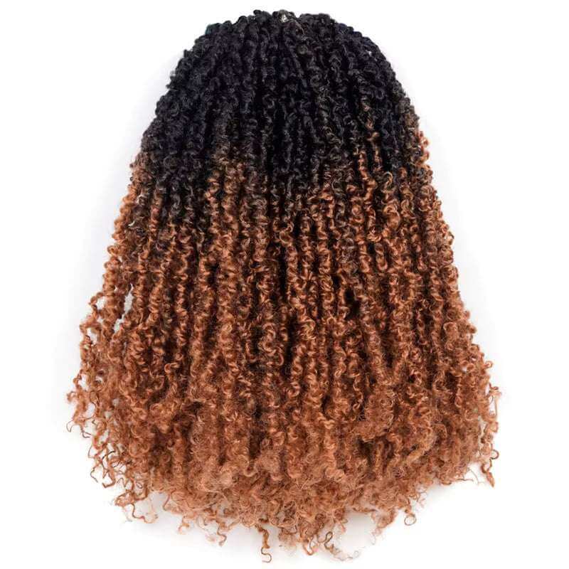 10" - 8 Packs  Yanky Twist Mini Passion Twist Crochet Hair Extension - 30 Strands in ombre style