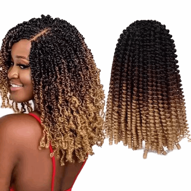 10 inch Crochet Passion Twist Synthetic Braiding Hair Extensions - 75g - Celegant Beauty