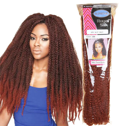 18 Inches Supreme Royal Silk Afro Twist Braid - 100g - Celegant Beauty