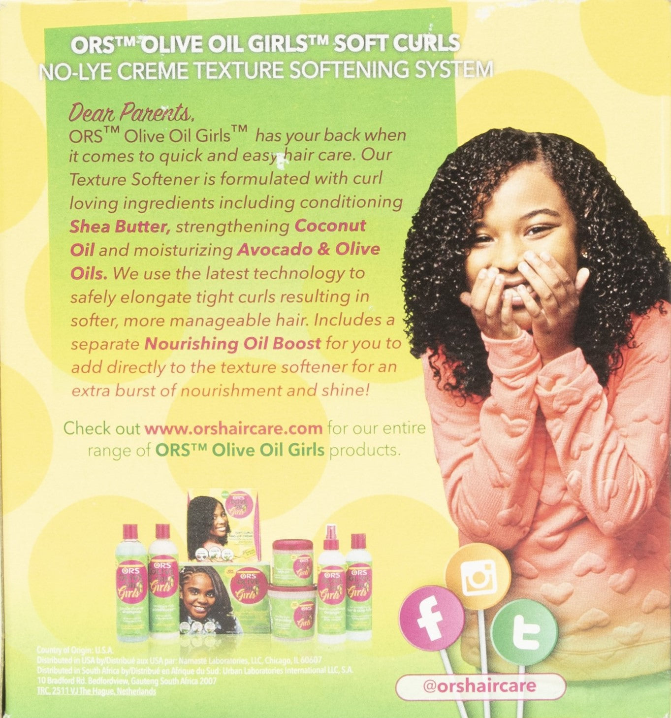 ORS Olive Oil Girls Texture Softening System Kit