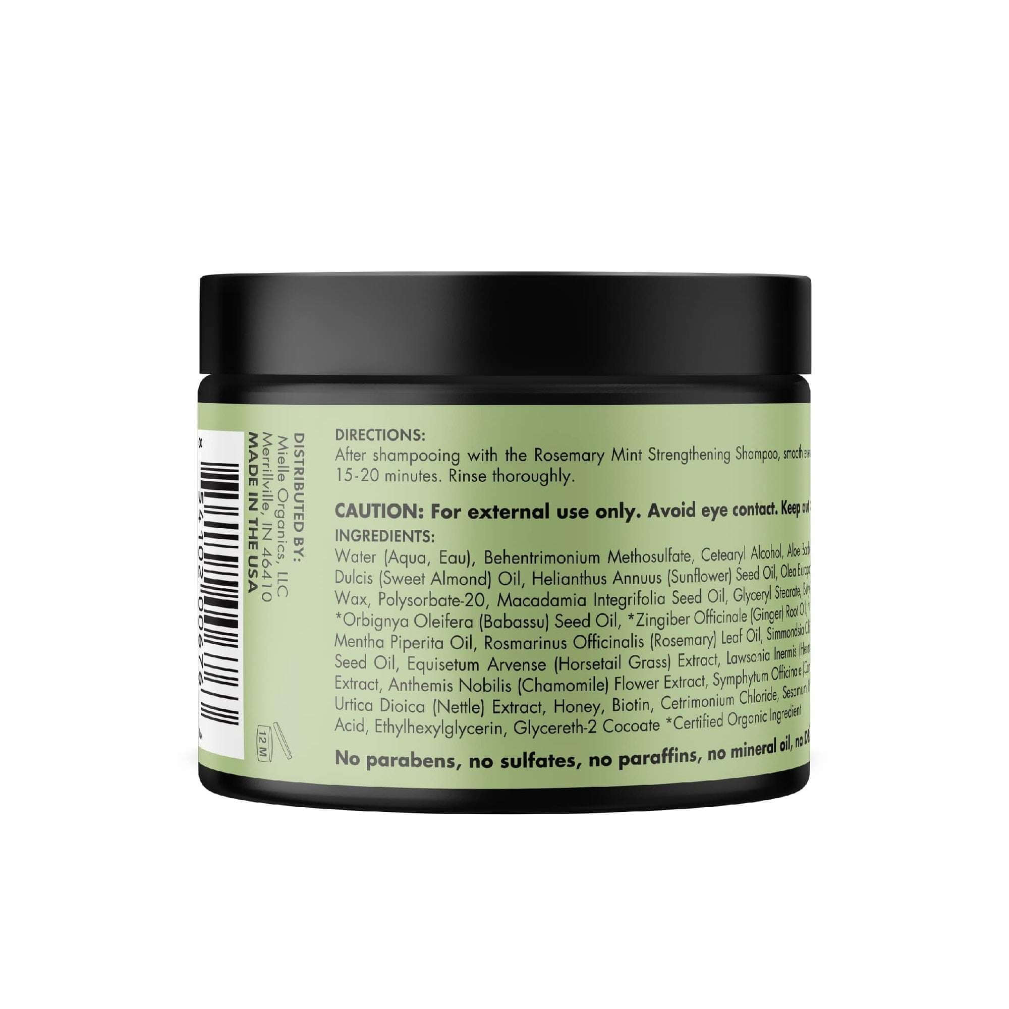MIELLE Rosemary Mint Strengthening Hair Masque (12oz)