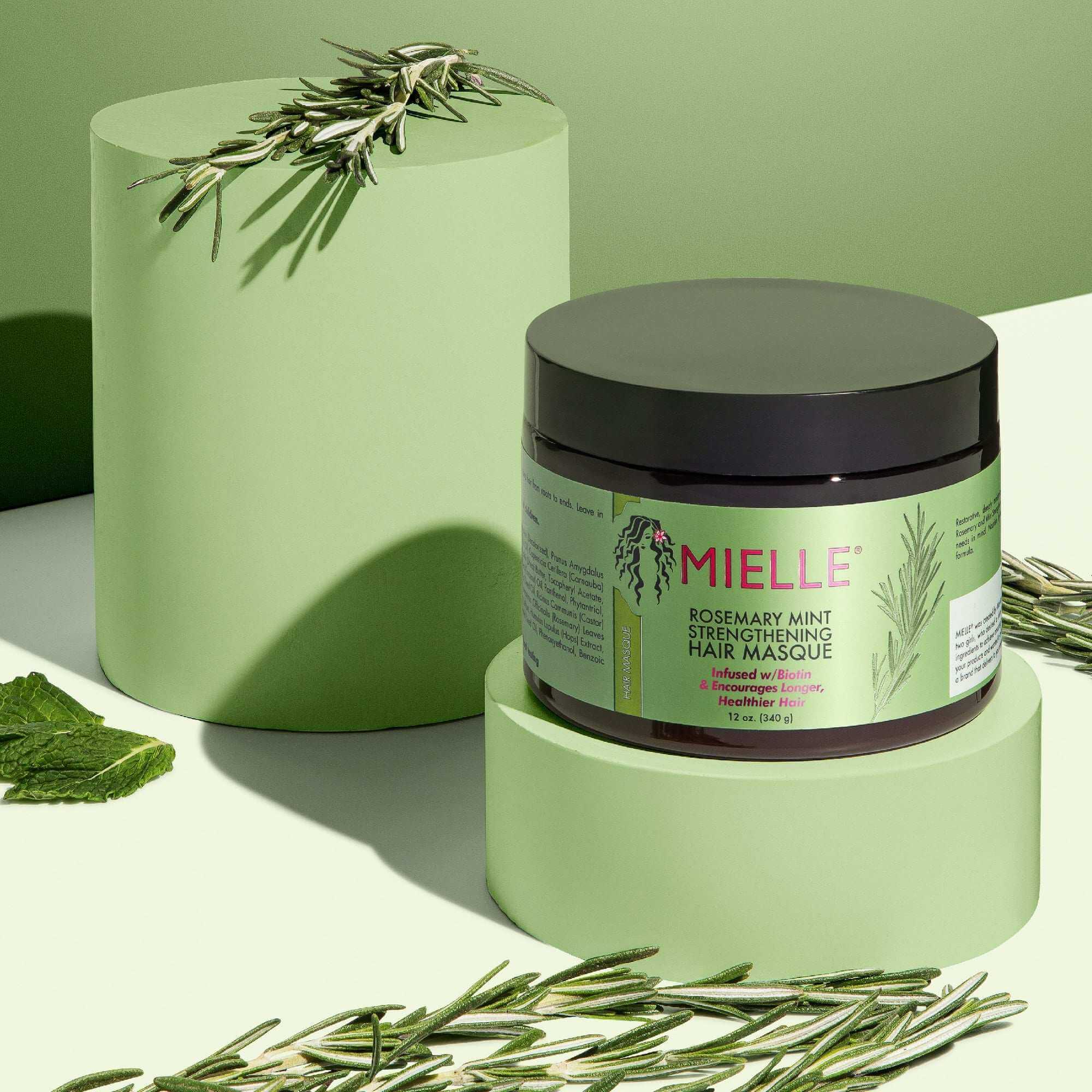 MIELLE Rosemary Mint Strengthening Hair Masque (12oz)