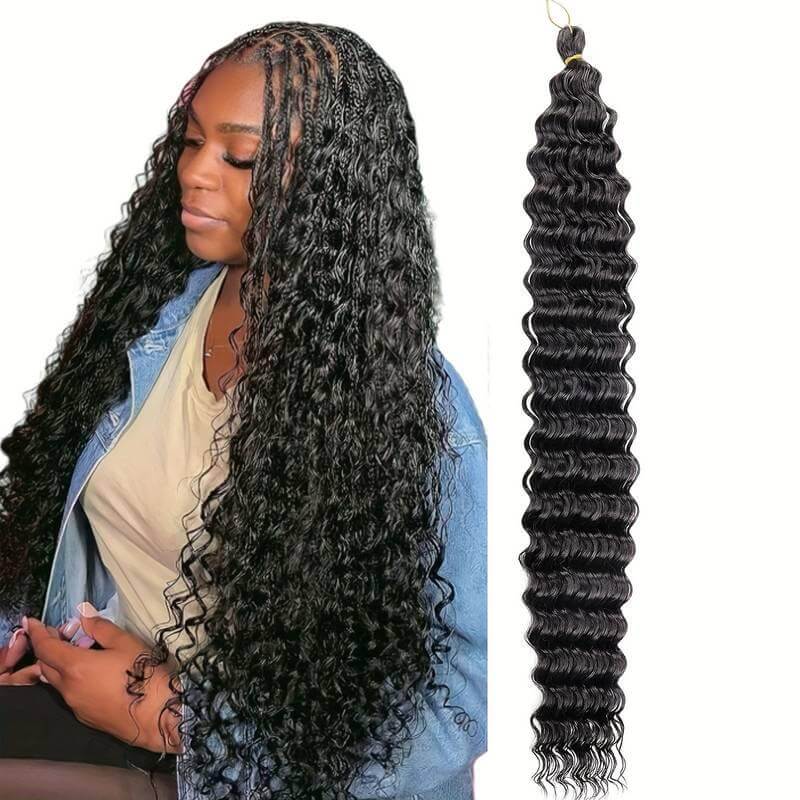 22 inch Natural Synthetic Deep Twist for Goddess box braids 22inches - 90g - Celegant Beauty