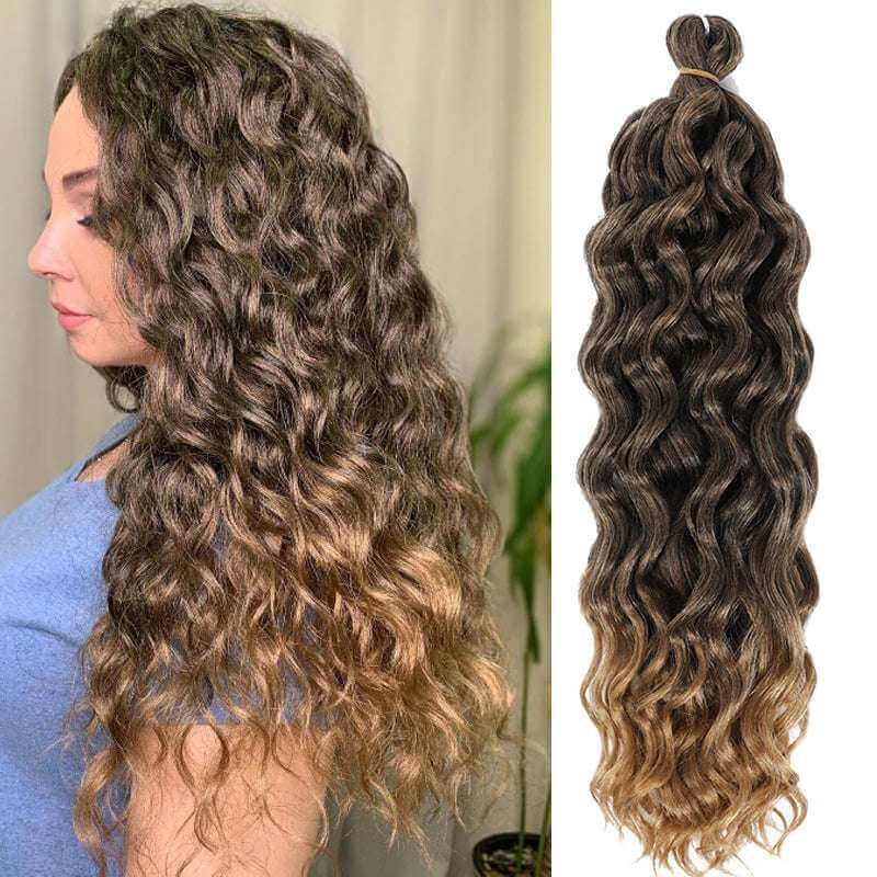 24 inch Hawaii Water Wave Ocean Wave Braiding Hair Extensions - 90g - Celegant Beauty