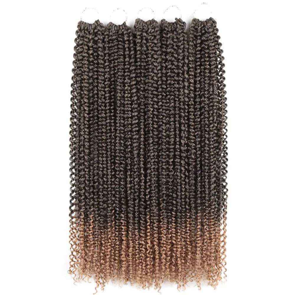 24 inch Passion Twist Water Wave Crochet Braids Synthetic Braiding Hair Extensions - 110g