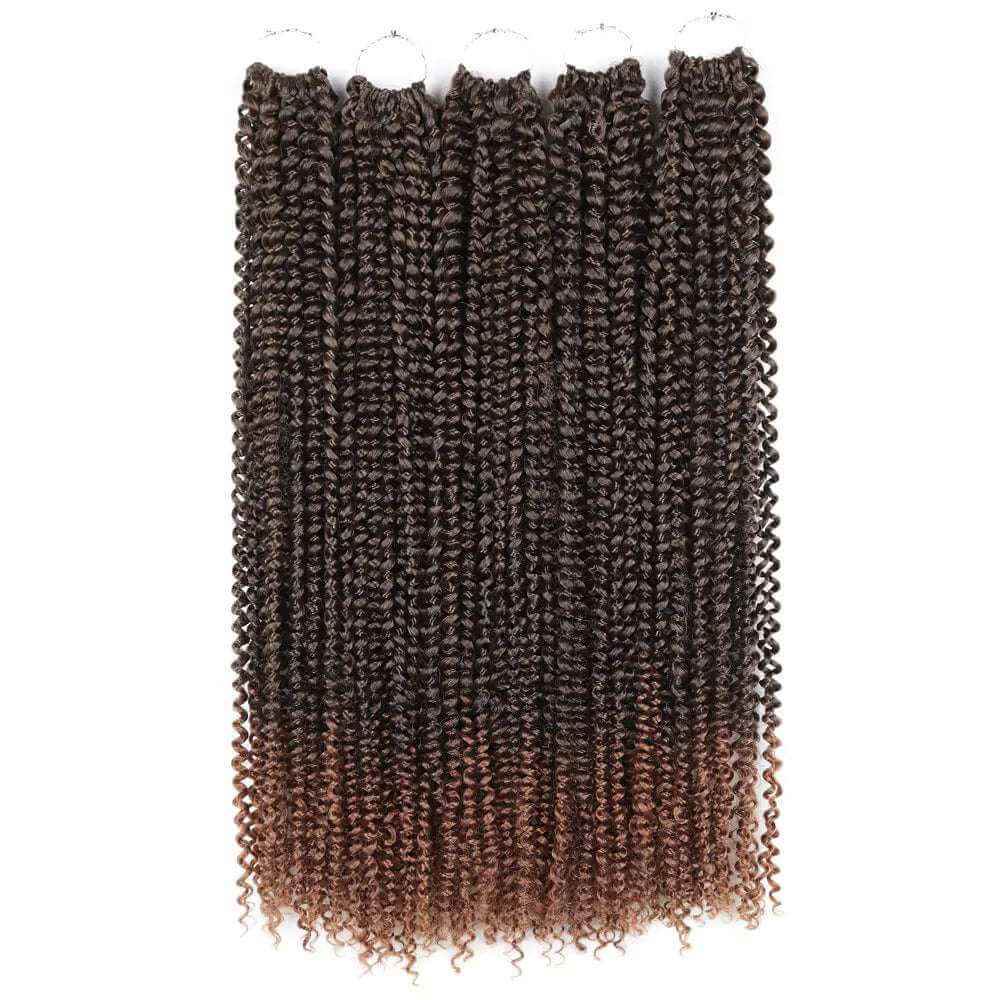 24 inch Passion Twist Water Wave Crochet Braids Synthetic Braiding Hair Extensions - 110g