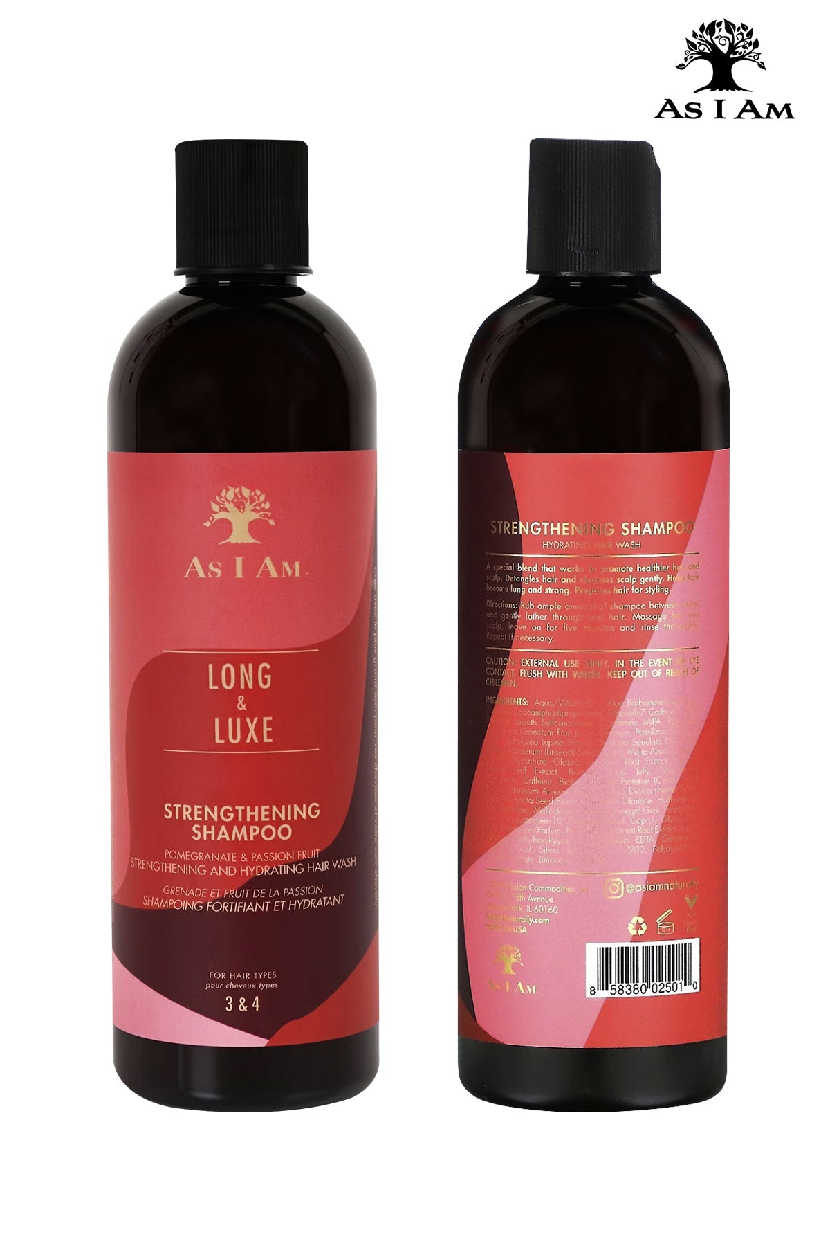 AS I AM Long and Luxe Strengthening Shampoo (12oz)