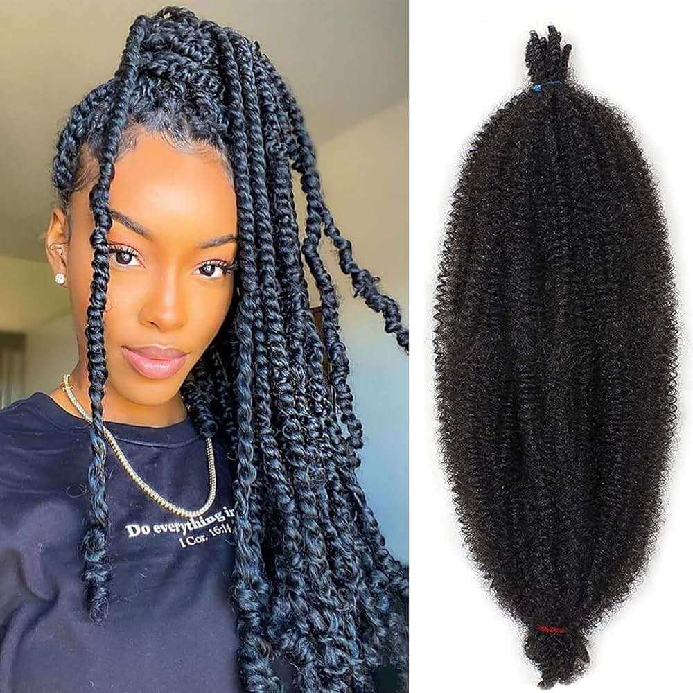 30 Inch Pre-Separated Springy Afro Twist Hair for Distressed Soft Locs Long Marley Twist Braiding Hair - 115g - Celegant Beauty