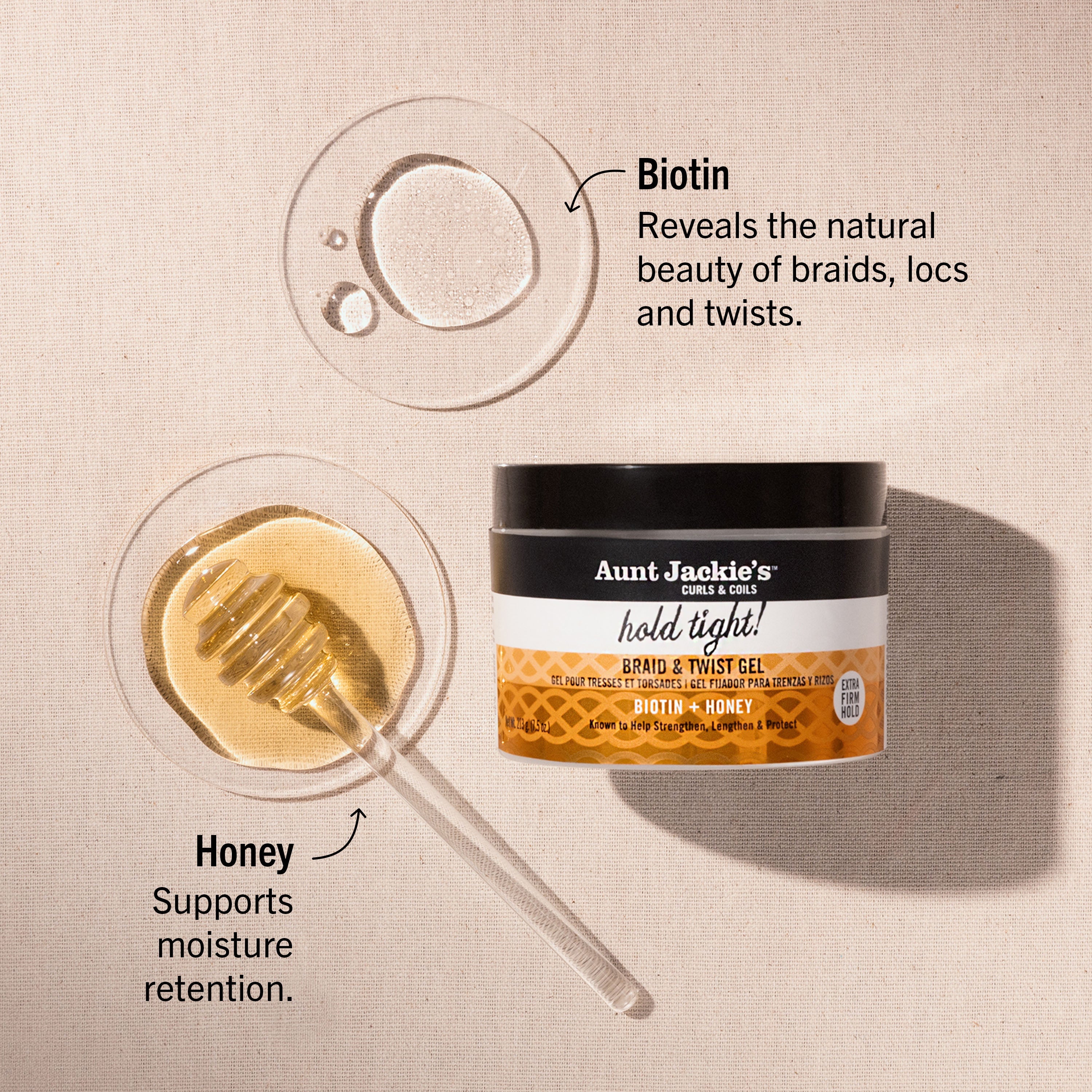AUNT JACKIE'S Hold Tight Braid & Twist Extra Firm Gel (7.5oz)
