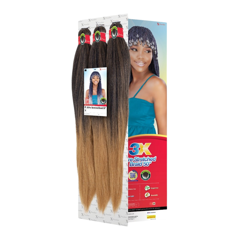 X-Pression Prestretched 3X Braiding Hair Extension - 50"