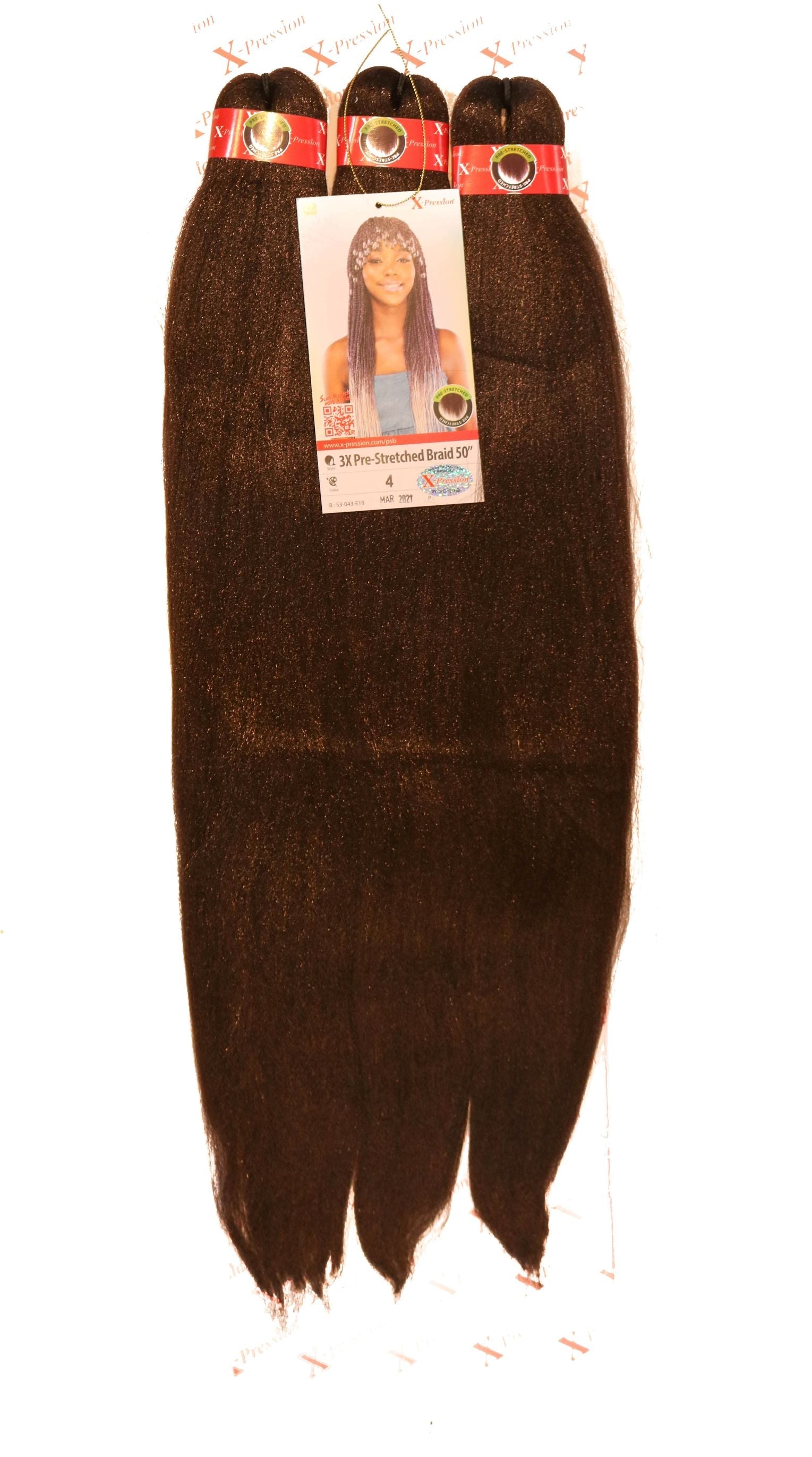 X-Pression Prestretched 3X Braiding Hair Extension - 50"