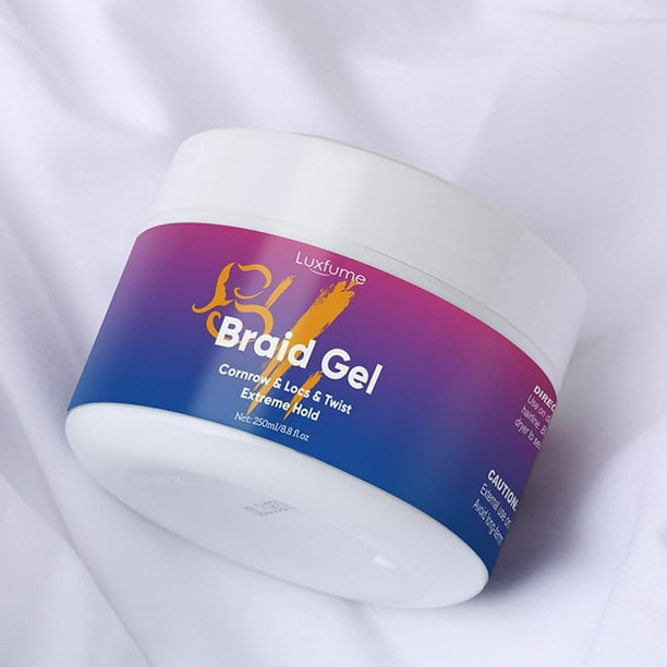 Luxfume Braid Gel Extreme Hold for Cornrows, Locs & Twist - 250ml