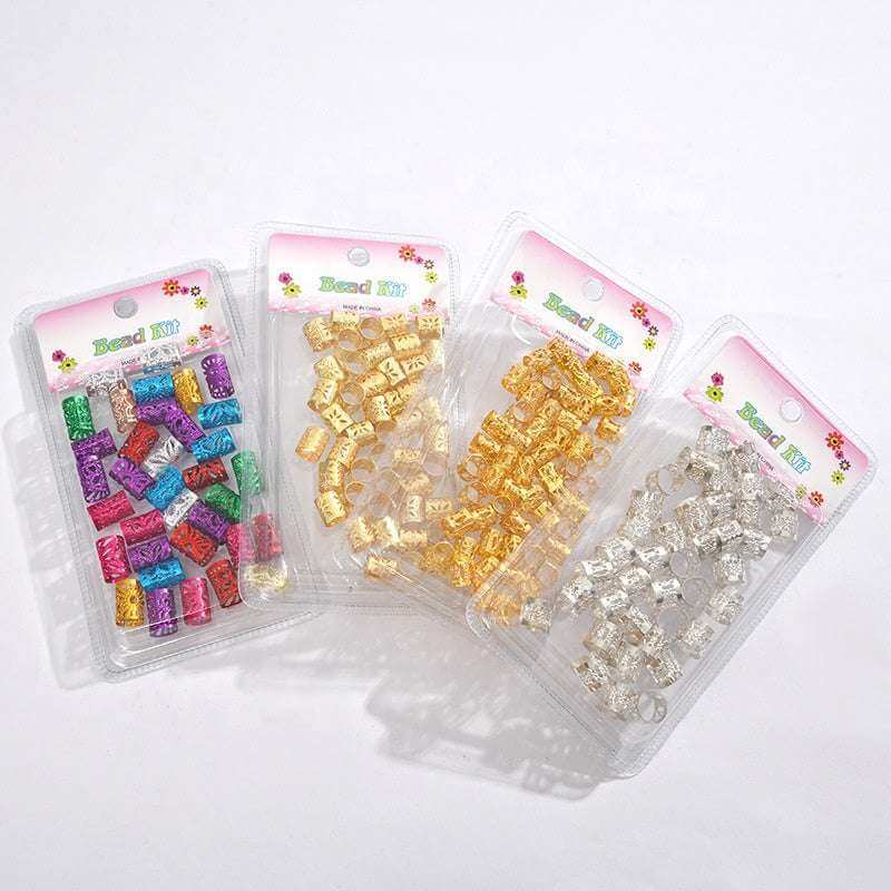 40 Pcs Dreadlocks DIY Hair Accessories For Decoration Ring Cuffs Clips - Celegant Beauty