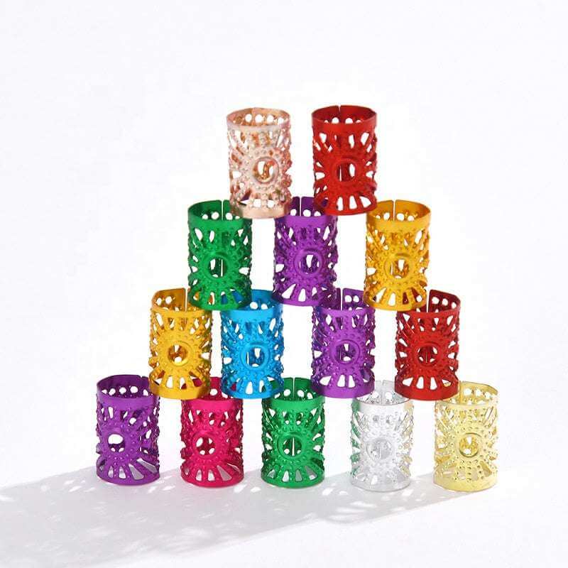 40 Pcs Dreadlocks DIY Hair Accessories For Decoration Ring Cuffs Clips - Celegant Beauty