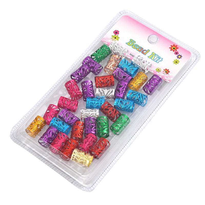 40 Pcs Dreadlocks DIY Hair Accessories For Decoration Ring Cuffs Clips - Celegant Beauty