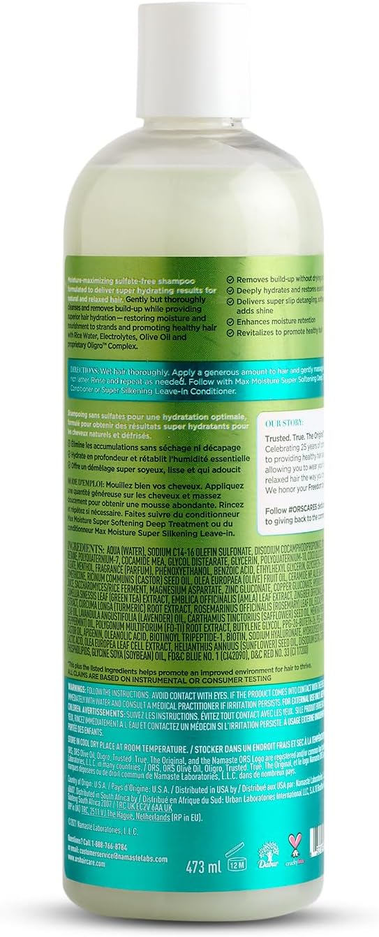 ORS Max Moisture Sulfate Free Shampoo (16oz)