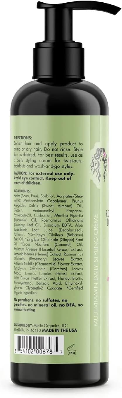MIELLE Rosemary Mint Multivitamin Daily Styling Creme (8oz)