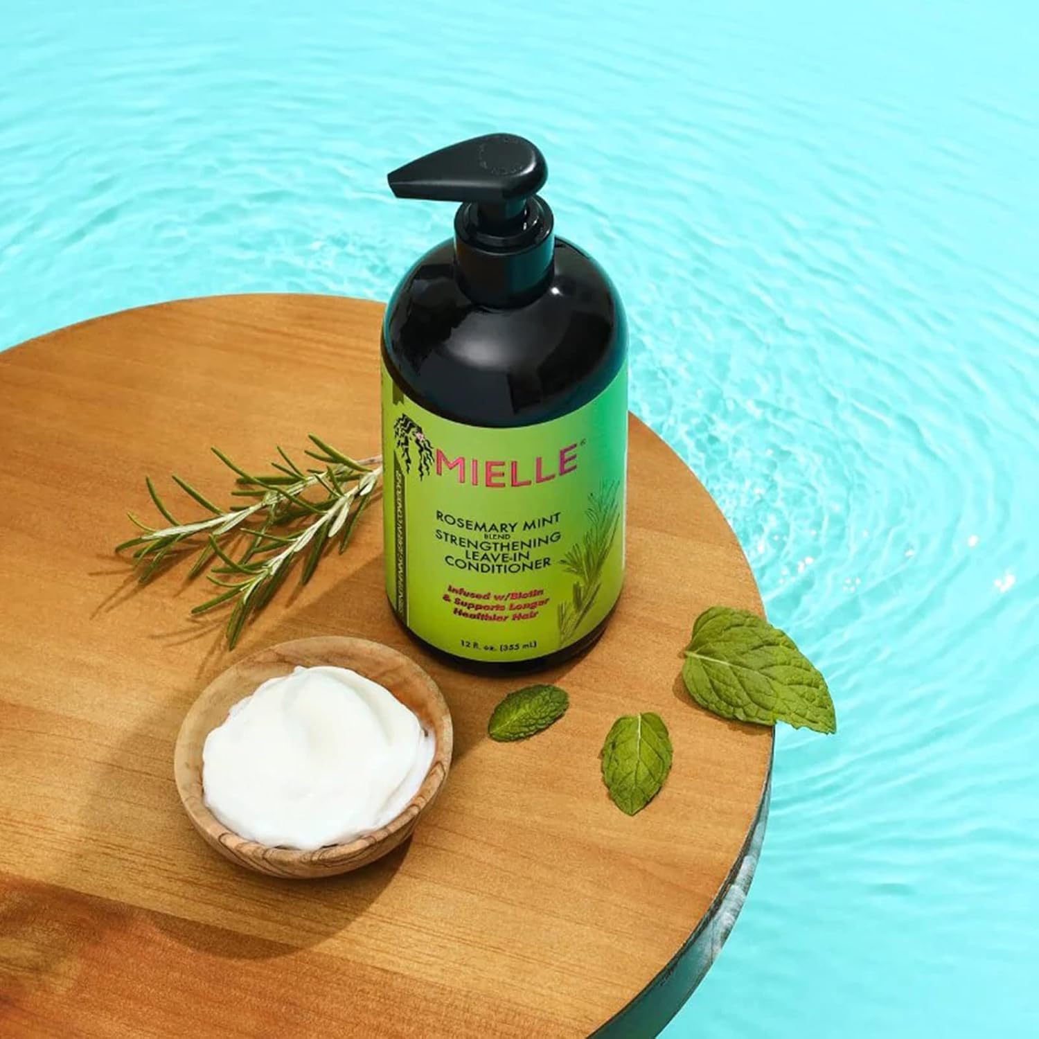 MIELLE Rosemary Mint Strengthening Leave In Conditioner (12oz)