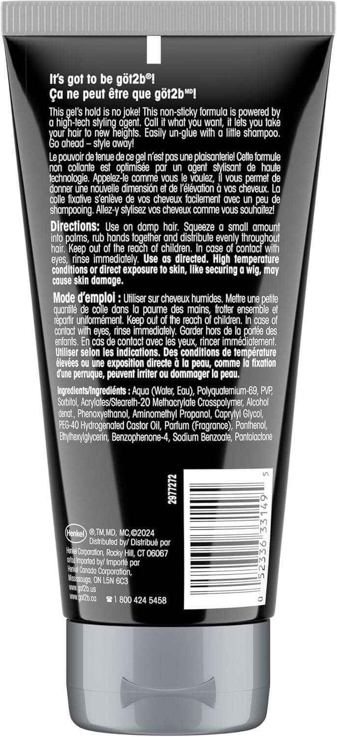 GOT2B Ultra Glued Styling Gel [Black] (6oz)