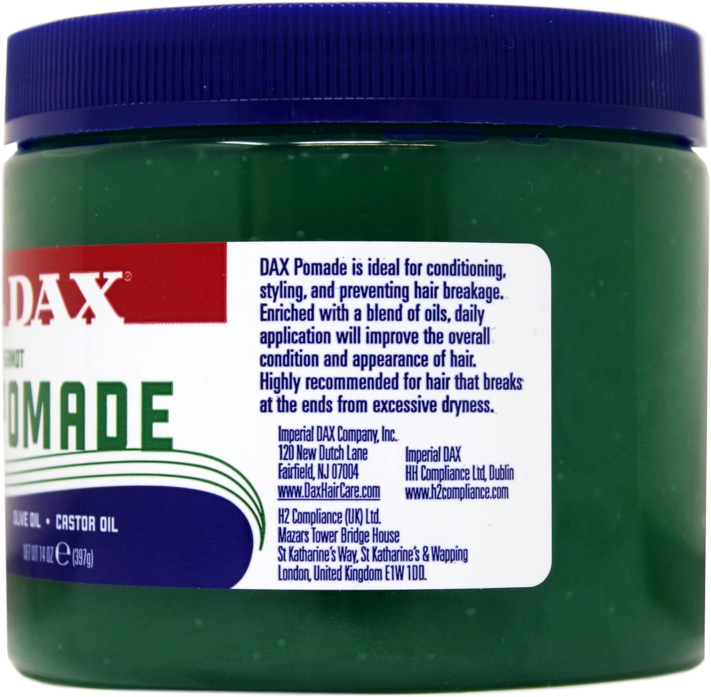 DAX Bergamot Pomade [Vegetable Oil] (14oz)