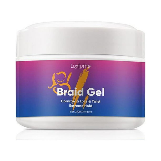 Luxfume Braid Gel Extreme Hold for Cornrows, Locs & Twist - 250ml