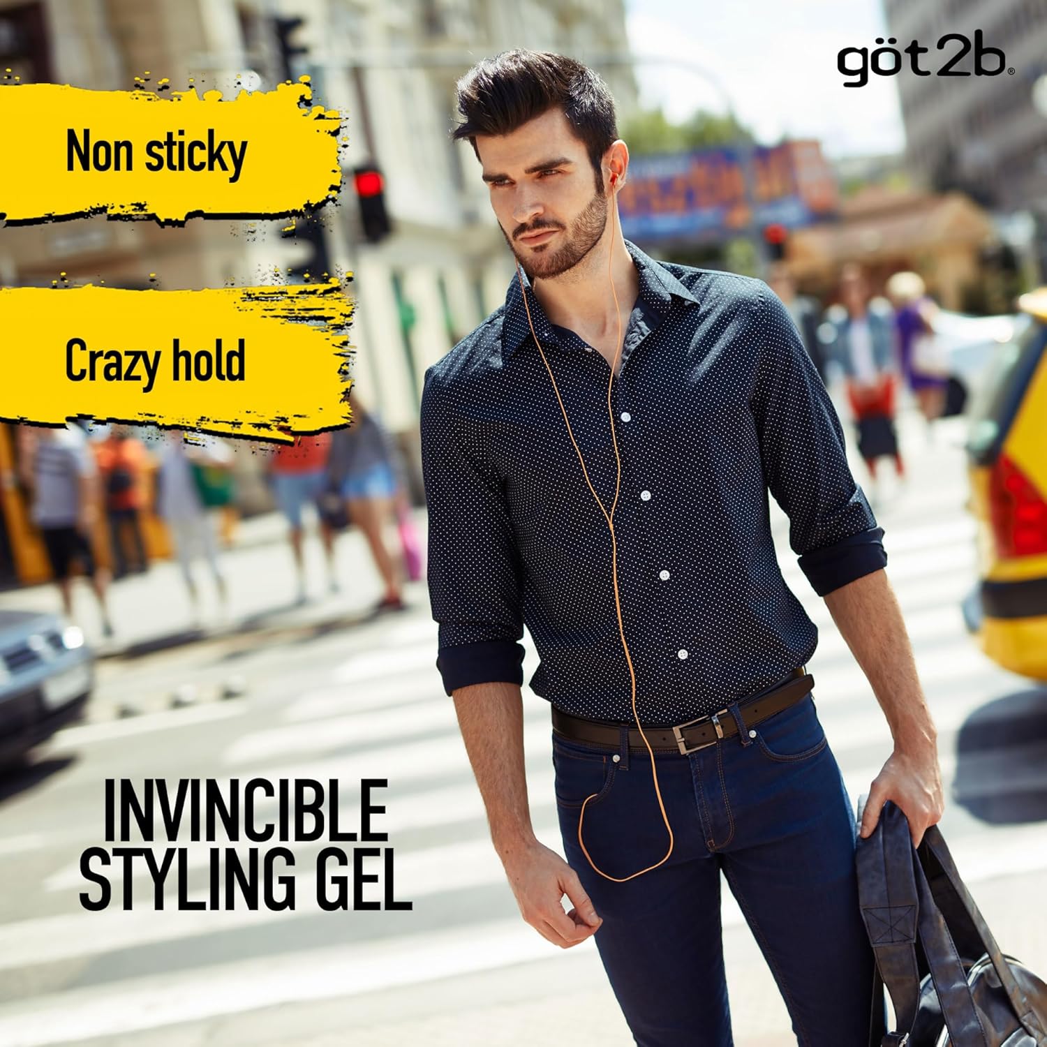 GOT2B Ultra Glued Styling Gel [Black] (6oz)
