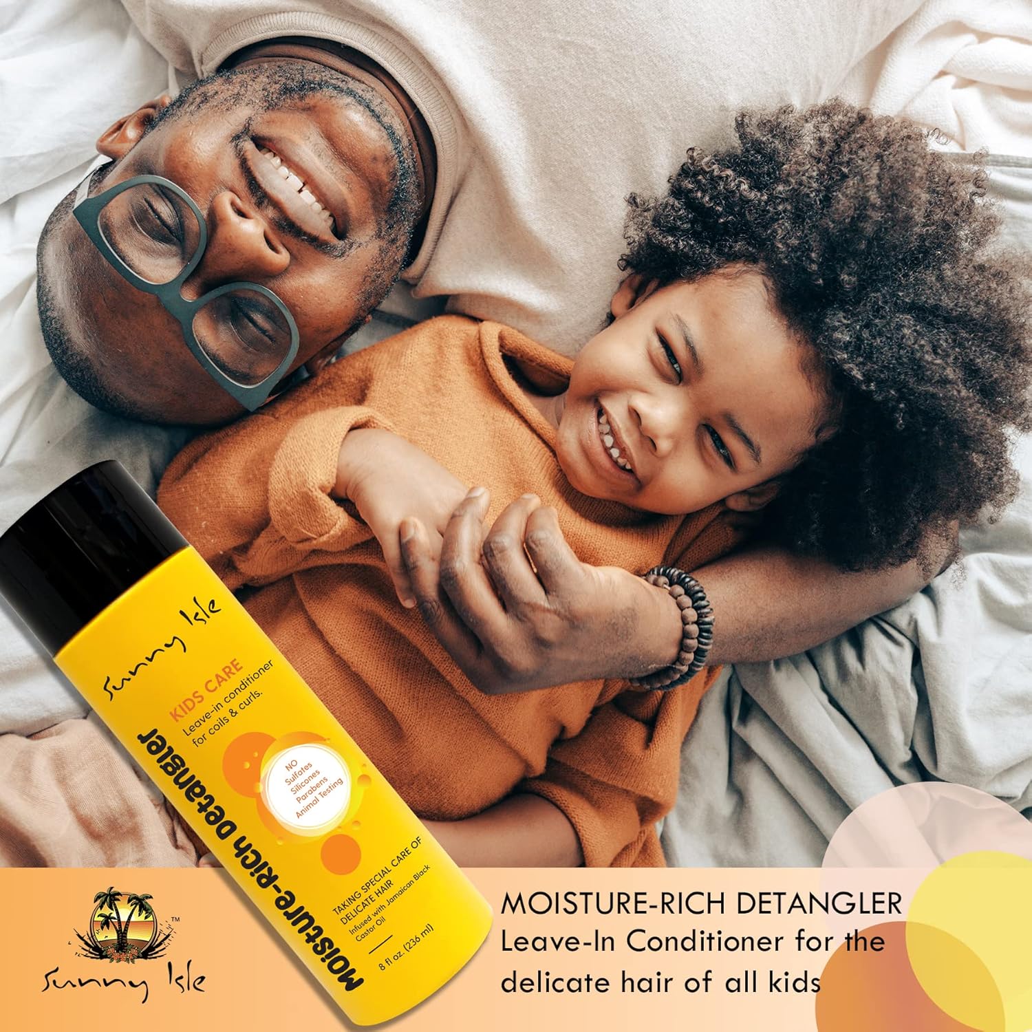 SUNNY ISLE Kids Care Moisture Rich Leave In Detangler (8oz)