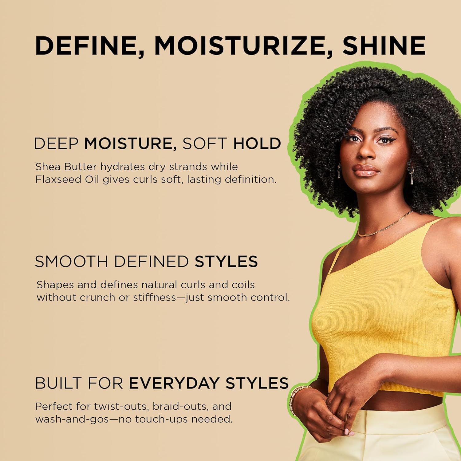 AFRICAN PRIDE Moisture Miracle Shea Butter & Flaxseed Oil Curling Cream (12oz)