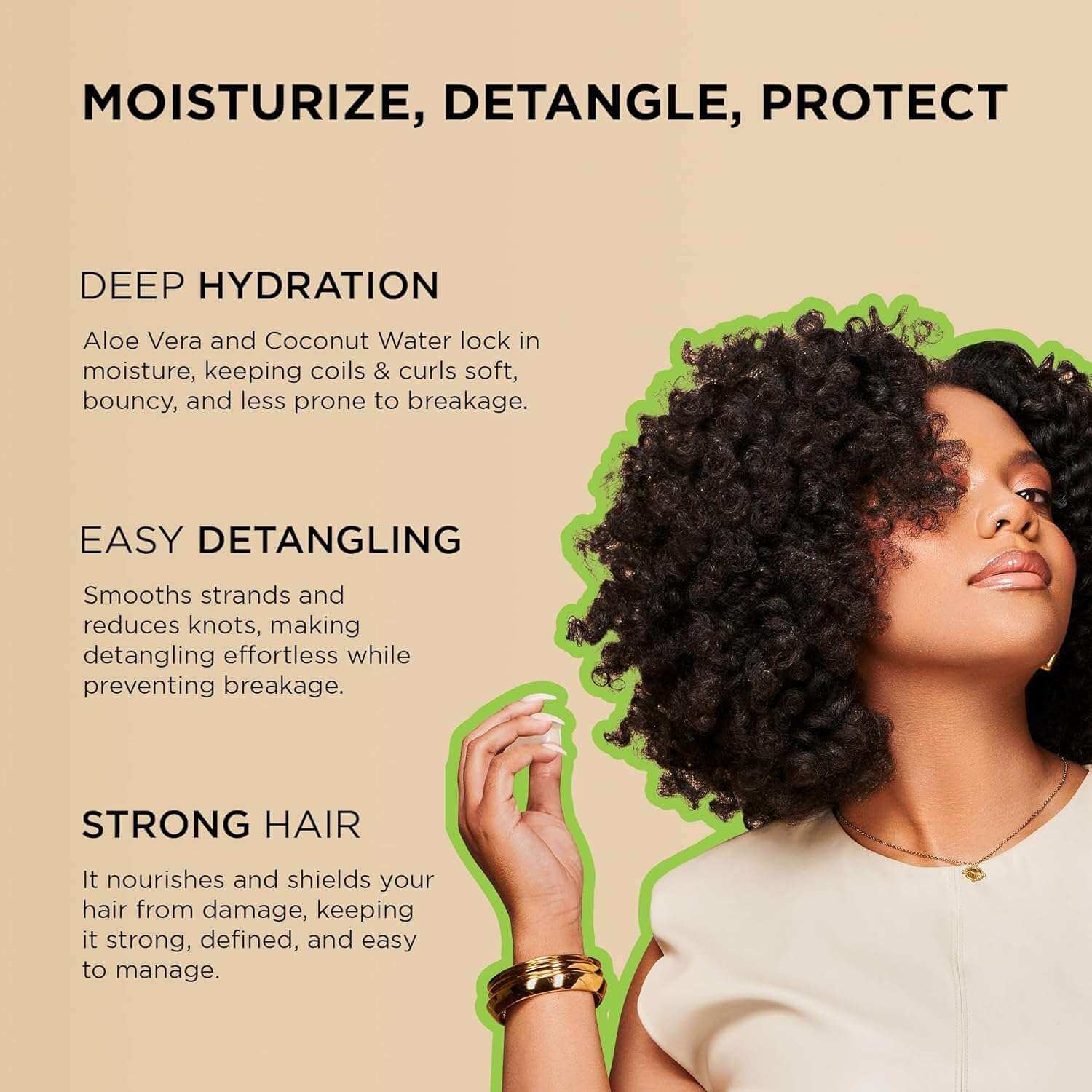 AFRICAN PRIDE Moisture Miracle Aloe & Coconut Water Pre-Shampoo (12oz) features moisturizing and detangling benefits for natural hair.