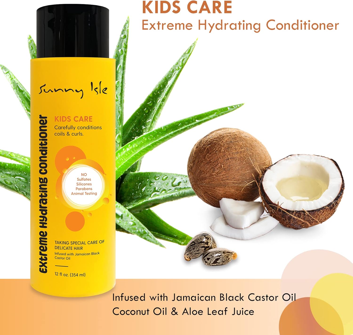 SUNNY ISLE Kids Care Extreme Hydrating Conditioner (12oz)