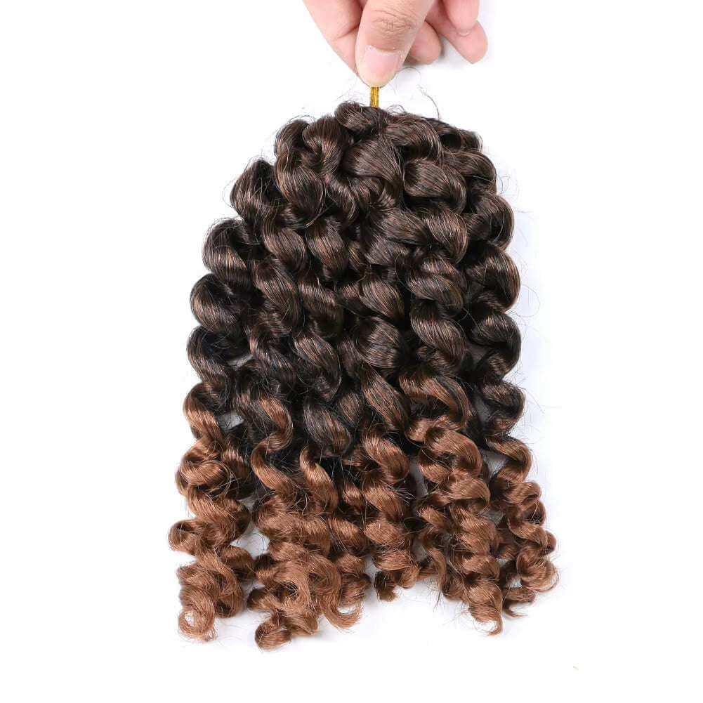 8 Packs 8 Inch Synthetic Jumpy Wand Curl Crochet Braids - 85g - Celegant Beauty