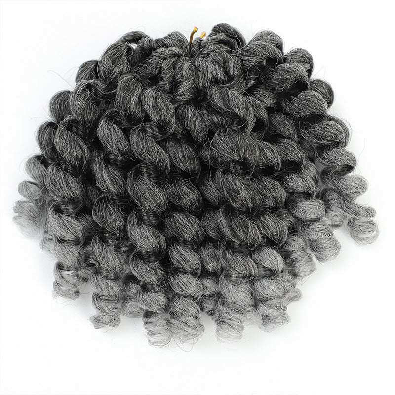 8 Packs 8 Inch Synthetic Jumpy Wand Curl Crochet Braids - 85g - Celegant Beauty