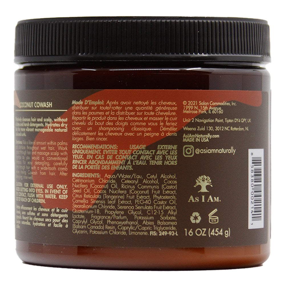 AS I AM Coconut Cowash (16oz)