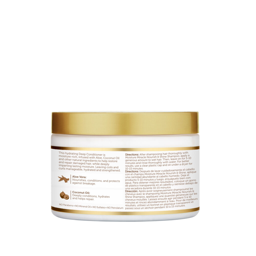AFRICAN PRIDE Moisture Miracle Aloe & Coconut Oil Deep Conditioner (12oz)