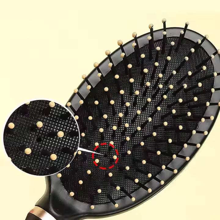 Anti-Static Air Cushion Massage Compact Nylon Detangling Hairbrush - Celegant Beauty