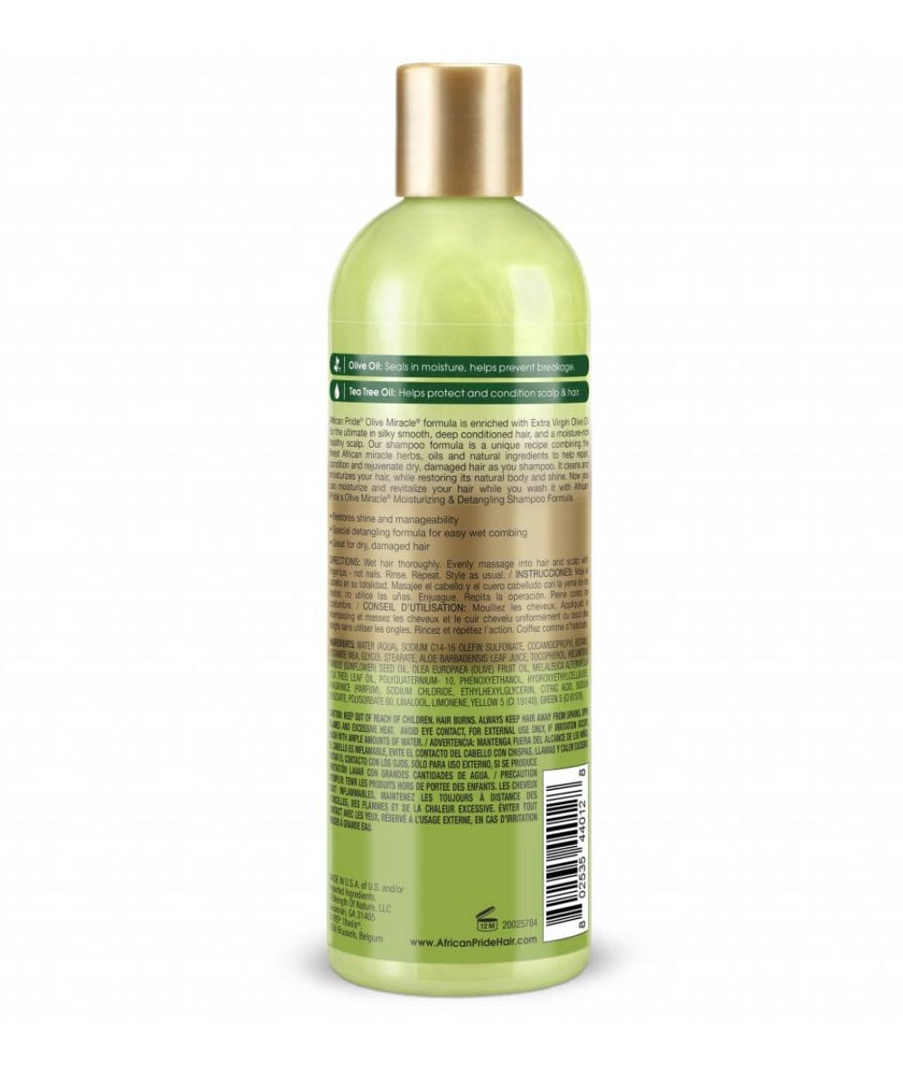 AFRICAN PRIDE Olive Miracle 2-In-1 Shampoo & Conditioner (12oz)