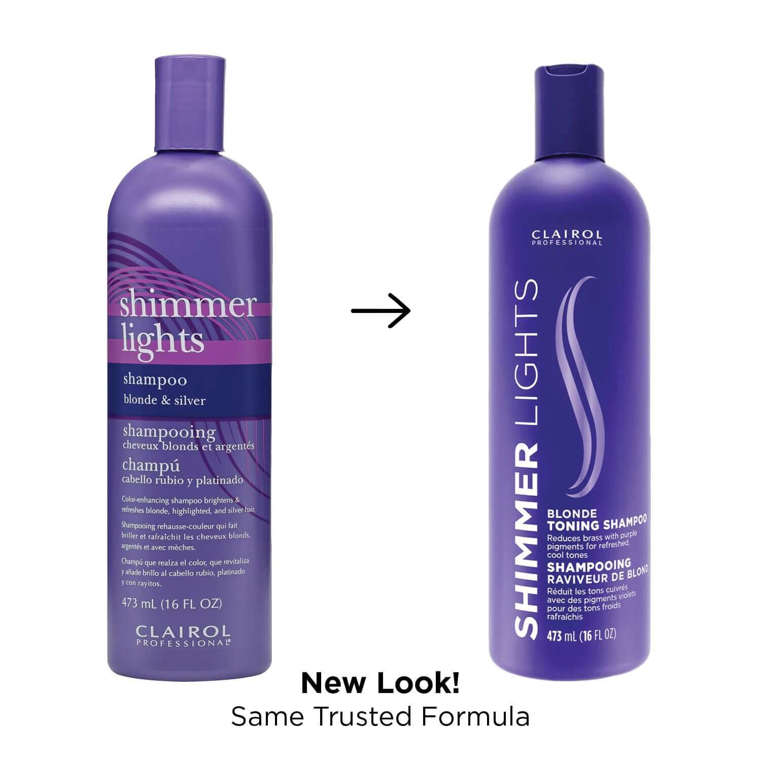 Clairol Professional Shimmer Lights Shampoo Blonde and Silver - Celegant Beauty
