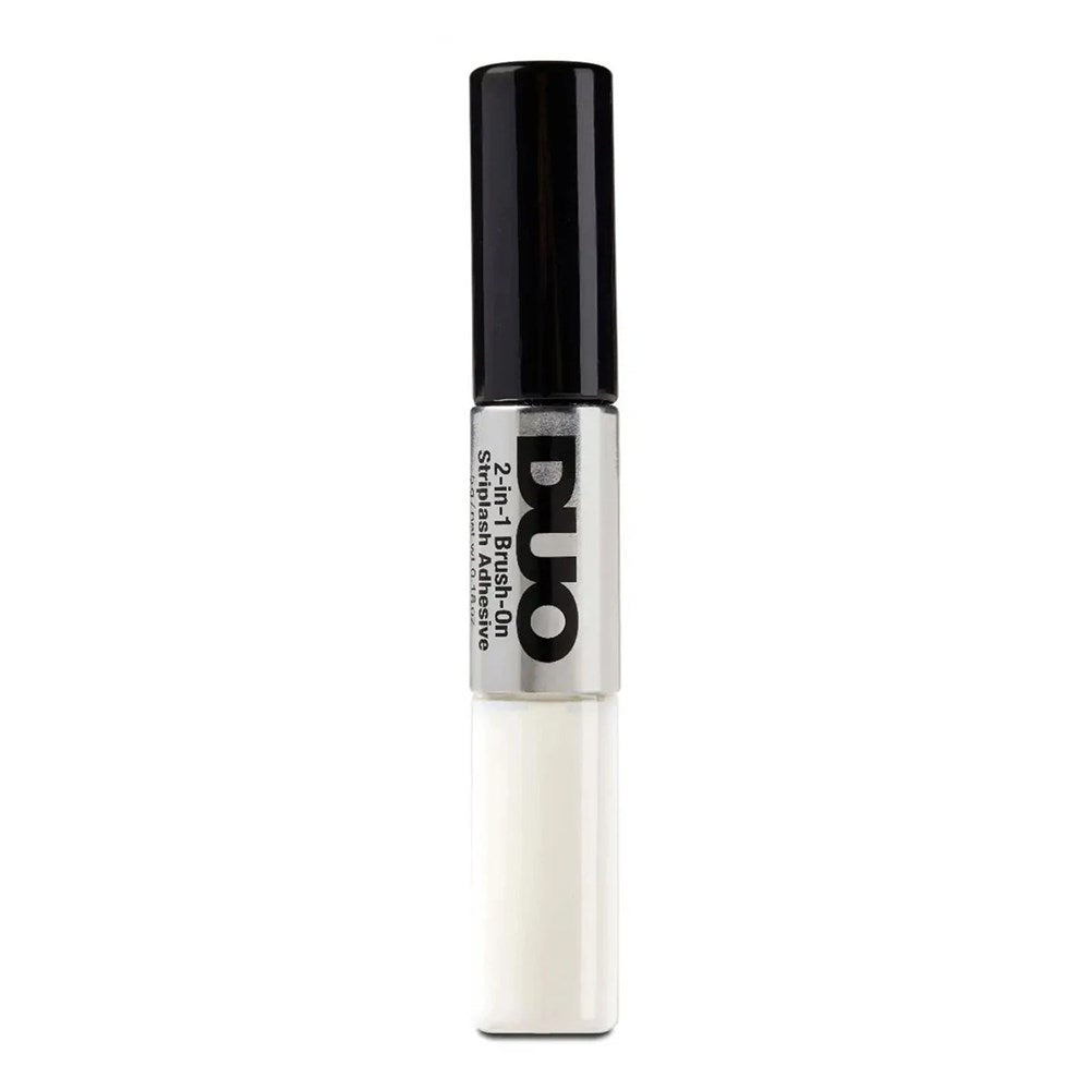 DUO 2-in-1 Brush On Clear & Dark Adhesive - White/Clear (0.18oz)