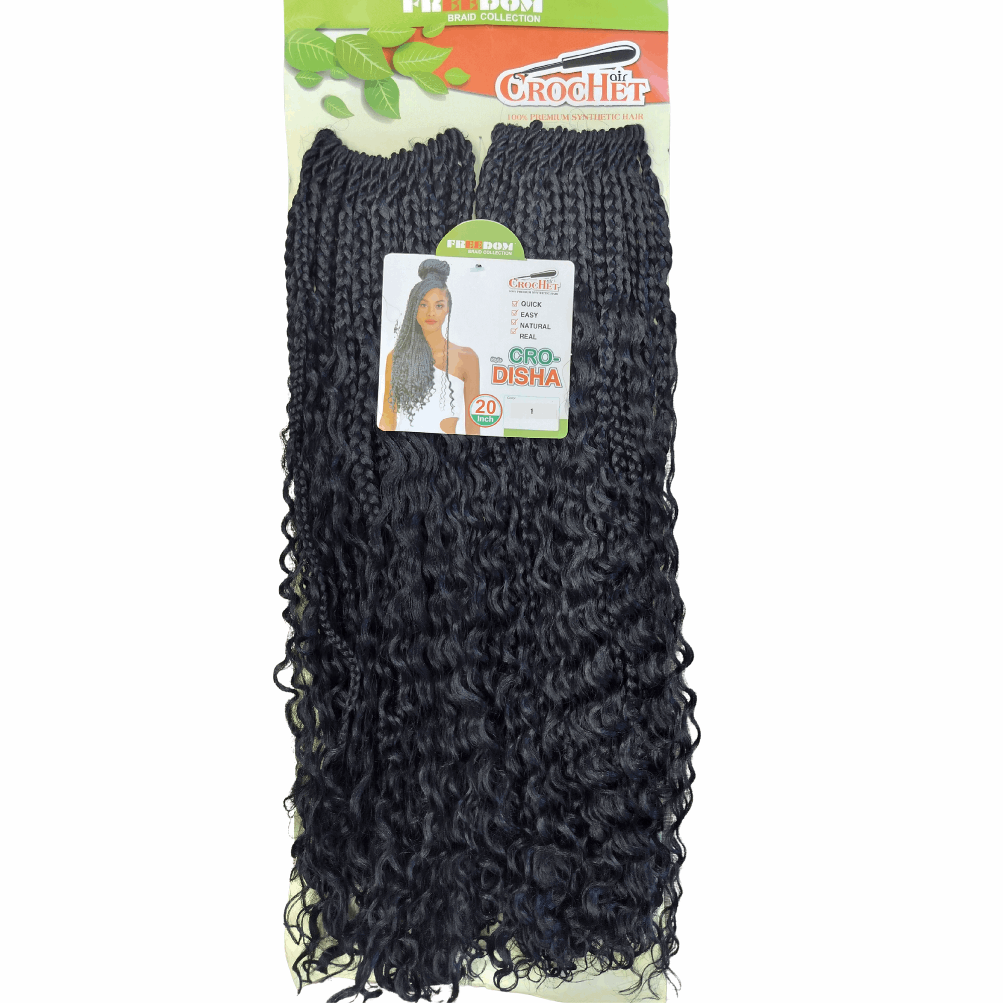 Freedom CRO-DISHA Boho Crochet hair 20 Inches - Celegant Beauty