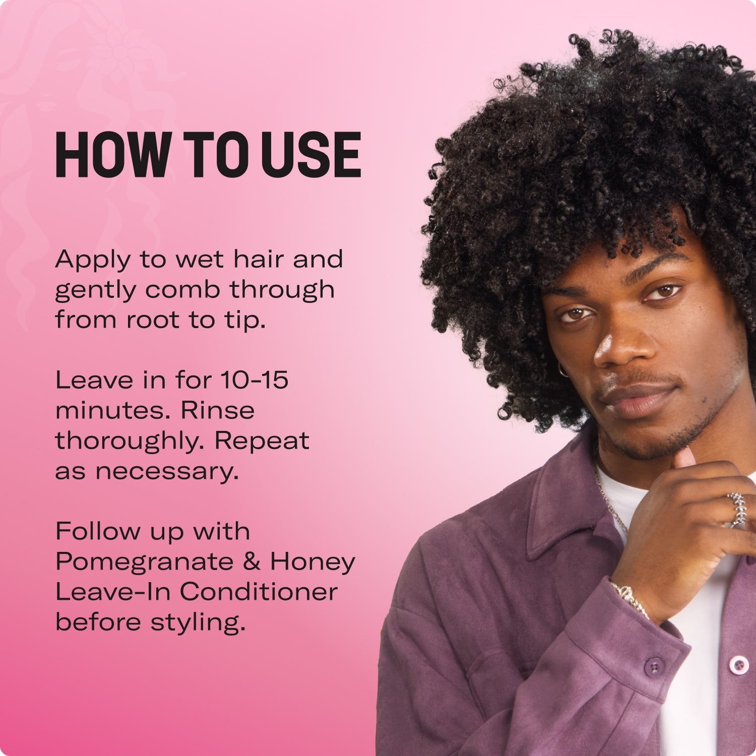 How to use Mielle Pomegranate & Honey Conditioner for best results on curly hair.