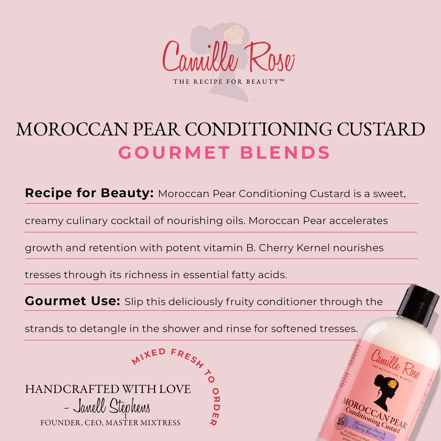 CAMILLE ROSE Moroccan Pear Conditioning Custard (12oz)