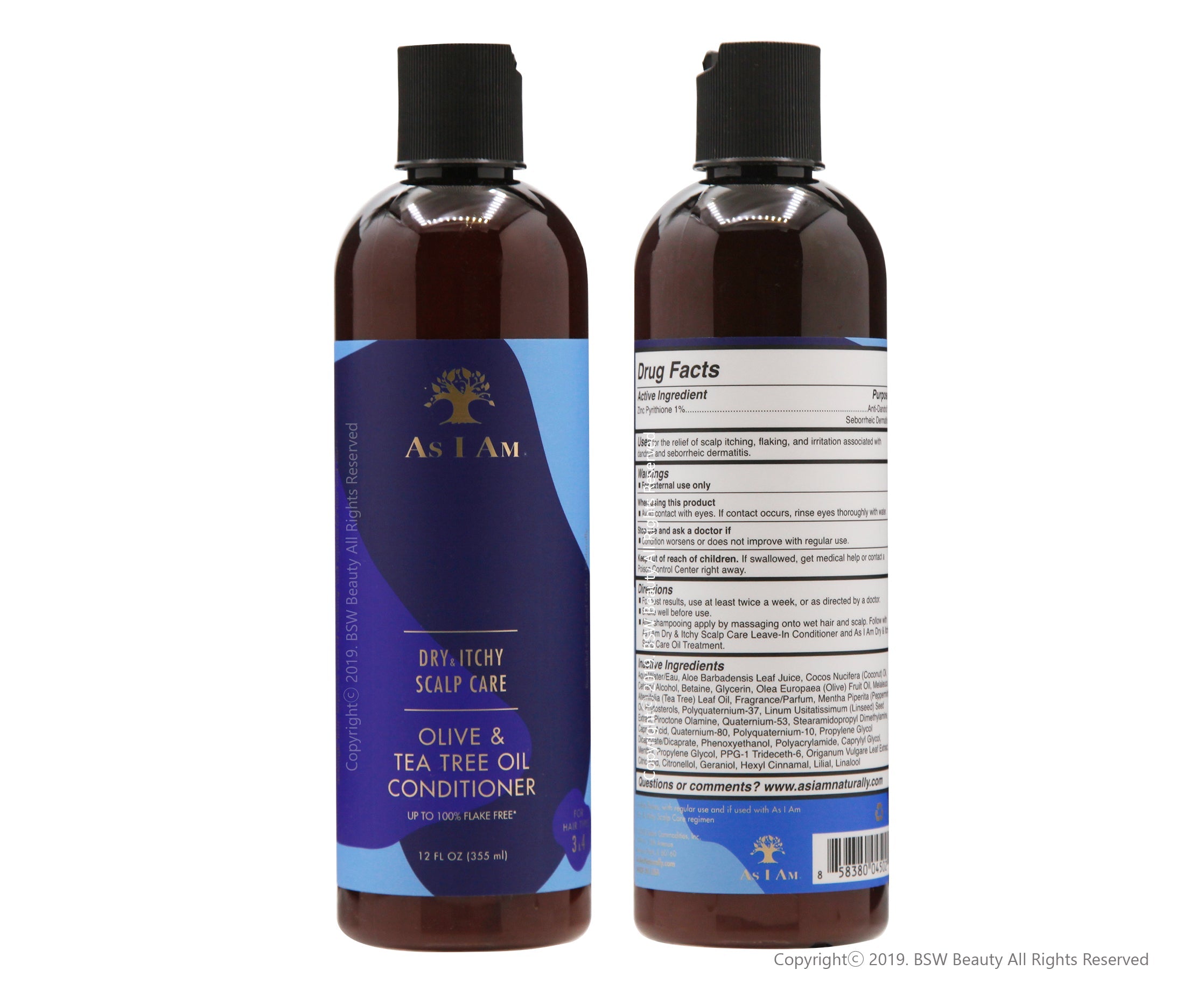 AS I AM Dry & Itchy Scalp Care Shampoo (12oz)