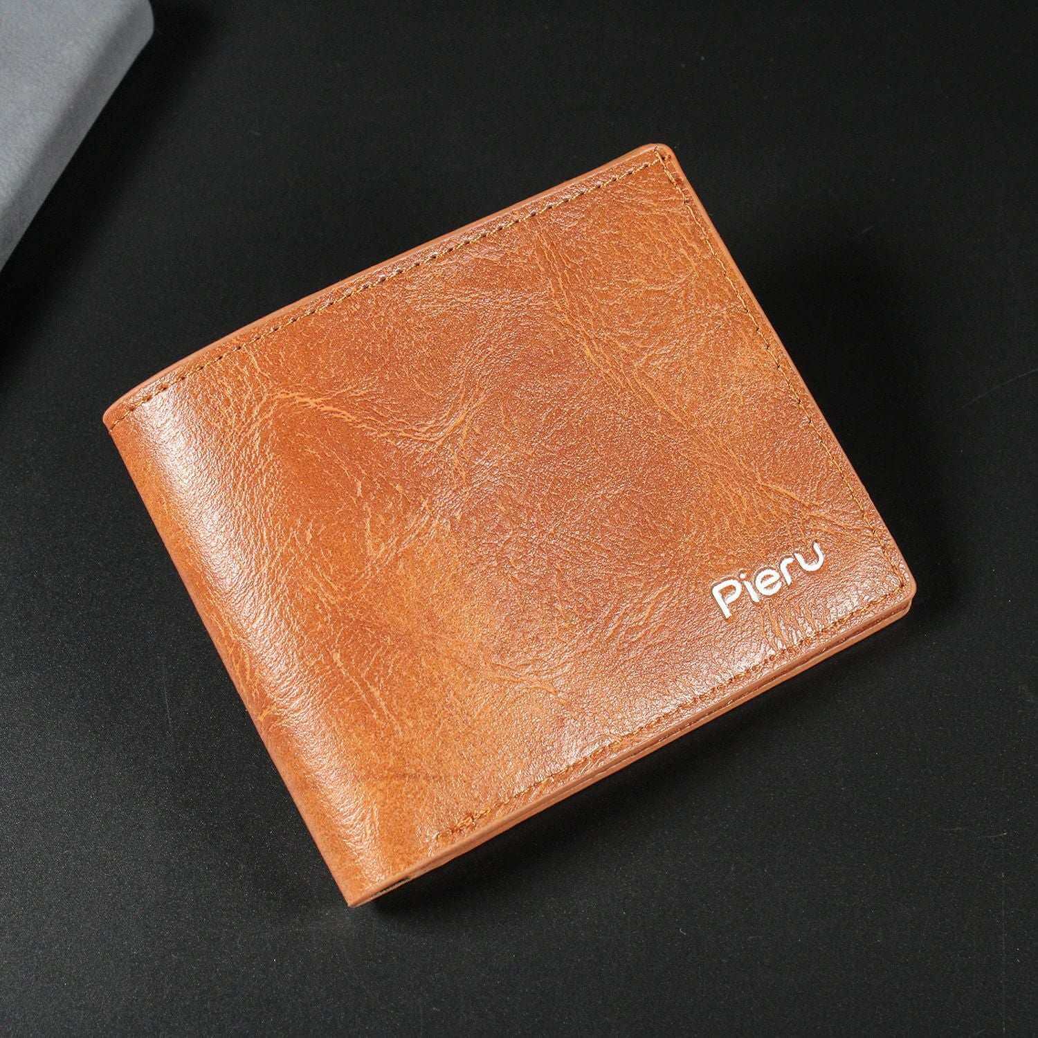 Quality Soft PU Leather Fashion Men Short Wallet  with Money Clip - Celegant Beauty