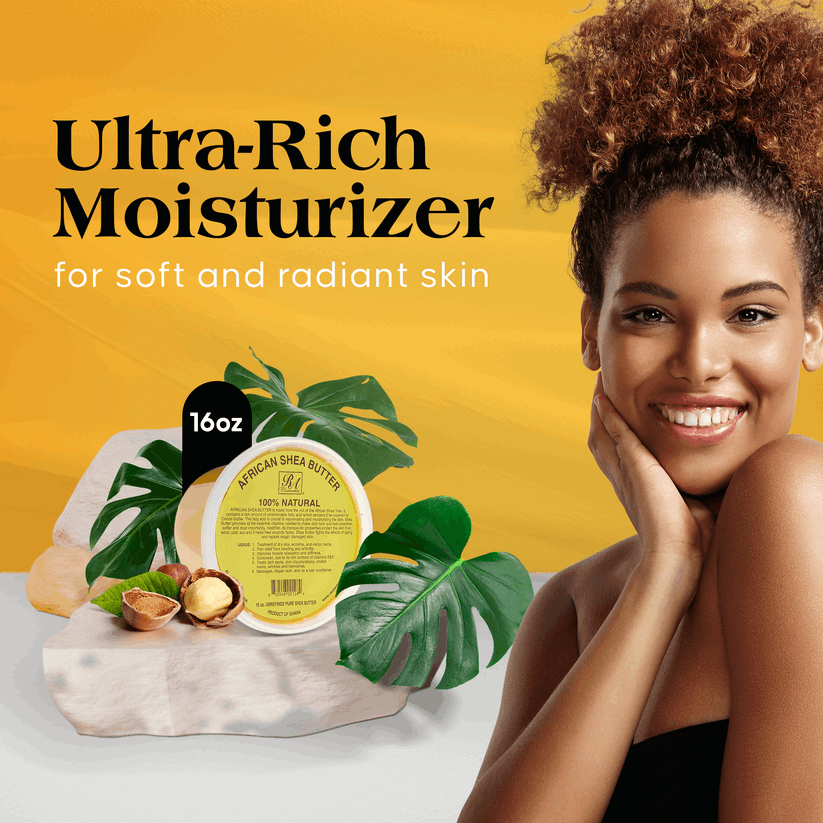 RA COSMETICS 100% Pure African Shea Butter (16oz)