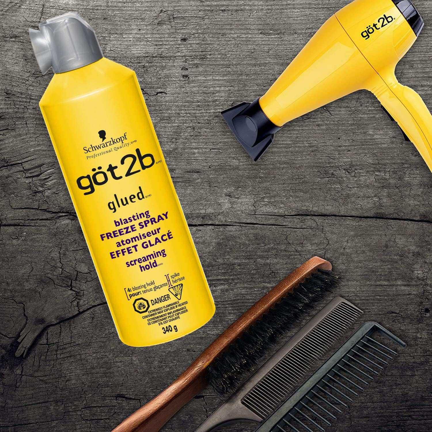 Schwarzkopf Got2b Glued Blasting Freeze Spray 355 ml - Celegant Beauty