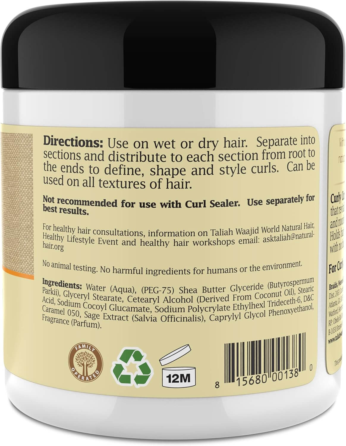TALIAH WAAJID Curly Curl Cream - Celegant Beauty