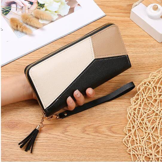 Women pink zipper wallet Purse and Card Holder - Celegant Beauty