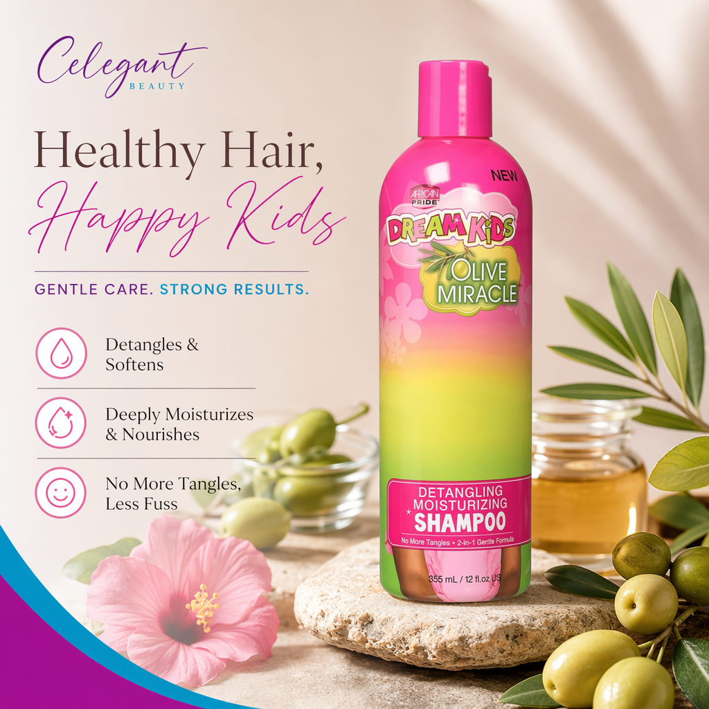 AFRICAN PRIDE Dream Kids Detangling Shampoo (12oz) - benefit